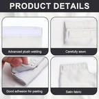 Satin Mask Strap Covers, Mask Frame Covers Compatible with DreamWear or ResMed AirFit Silky Satin Headgear Cover Set C P A Accessories & Supplies Face Cushion Pads for Reduce Red Marks (Light Grey)