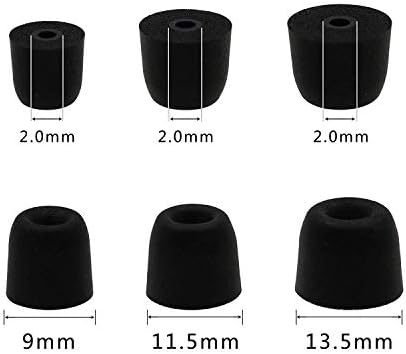 Replacement Memory Foam Tips Foam Sleeves Earbuds for Shure SE215, SE112, SE315, SE425, SE530, SE535 & Klipsch Westone Earphones, [Noise Cancelling] 6PCS 3Pairs S/M/L