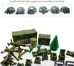 200+ Pcs Military Weapon Pack Accessories Kits Toys, Swat Team Building Block Toys, Military Soldier Style Weapon Sets, Army Equipment Gear Sets, Accessories Compatible with Major Mini figure