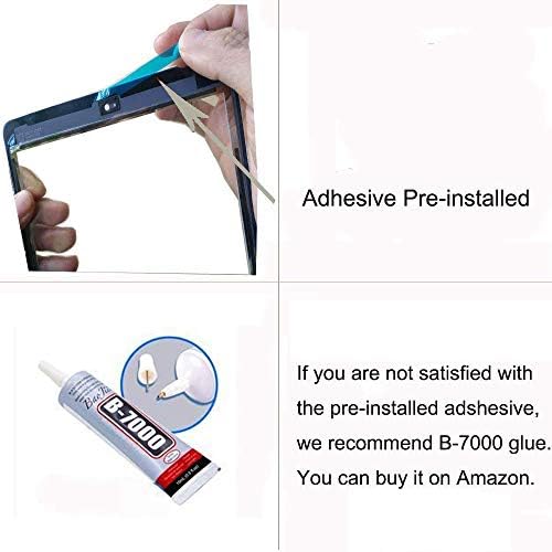 White Digitizer Repair Kit for iPad 9.7" 2018 iPad 6 6th Gen A1893 A1954 Touch Screen Digitizer Replacement with Home Button + Tools