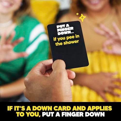 Put A Finger Down - The Viral Party Game That Will Have Everyone Talking - Funny Adult Card Game & Icebreaker Ideas, Game Nights, & Big or Small Groups, 400 Cards for 2+ Players