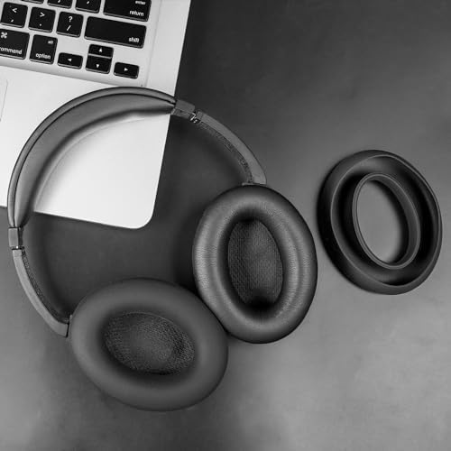 SOULWIT Ear Pads Cushions + Headband + Silicone Earpads Cover Protector, Replacement Kit for Bose QuietComfort 15(QC15)/QuietComfort 2(QC 2) Over-Ear Headphones - Black