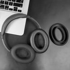 SOULWIT Ear Pads Cushions + Headband + Silicone Earpads Cover Protector, Replacement Kit for Bose QuietComfort 15(QC15)/QuietComfort 2(QC 2) Over-Ear Headphones - Black
