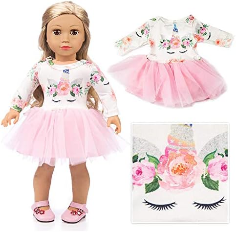 ZQDOLL 19 pcs American Doll Clothes Gift for 18 inch Doll Clothes and Accessories, Including 10 Complete Sets of Clothing