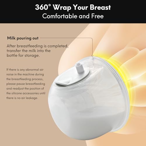 S9/S12 Baby CaraCups Wearable Milk Collection for 99.9% Separable Electric Breast Pumps, Hands Free Milk Collector Cup Set, Compatible with Spectra, Medela, Lansinoh, Accessories Replacement (27 mm)