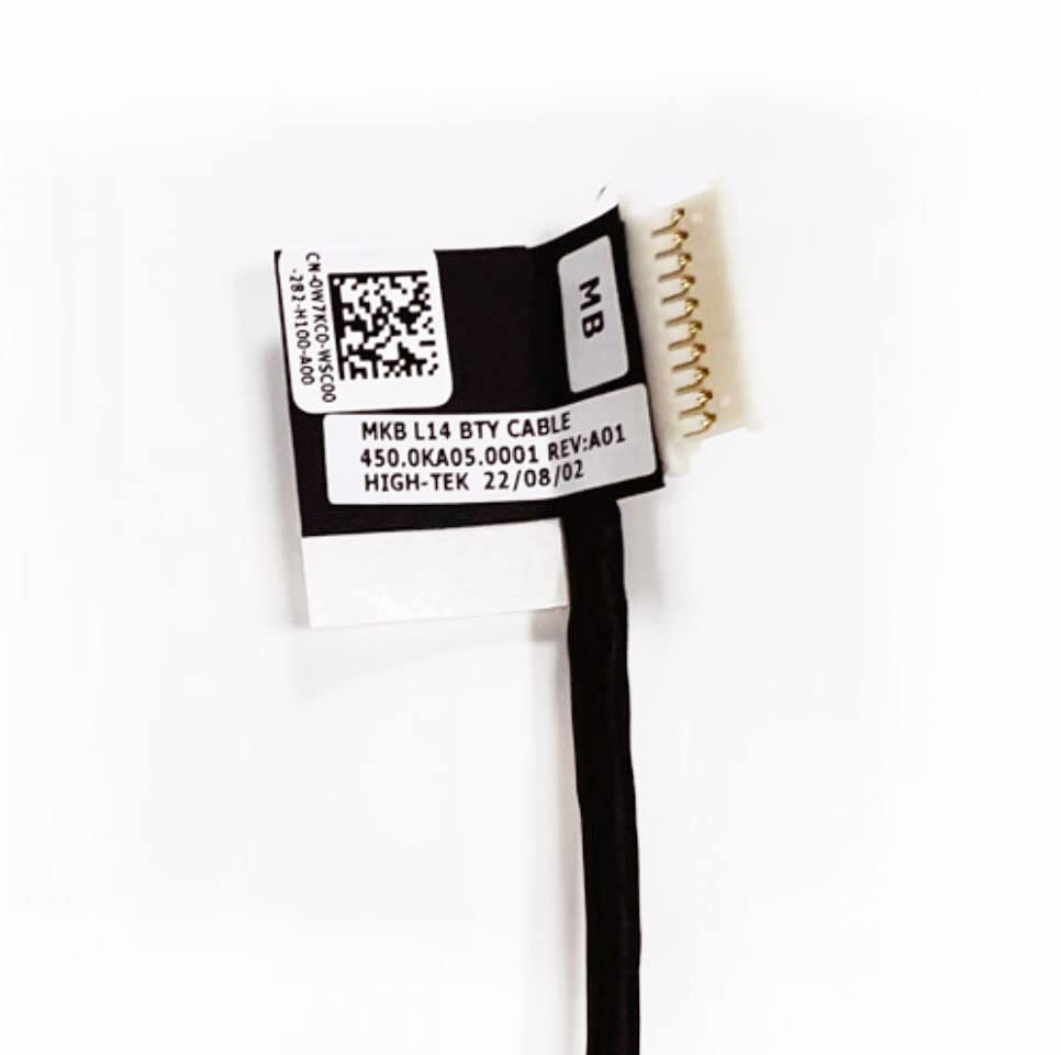 Fleshy Leaf Battery Connector Cable Wire Replacement for Dell Latitude 3410 3510 E3410 E3510 W7KC0 0W7KC0 450.0KA05.0031
