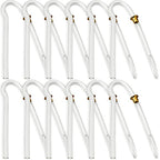 Hearing Aid Tubes - Size #13 Preformed BTE Earmold Tubing - (Pack of 12) 3.5 x 2mm with Gold Tube Lock Replacement Tube - Flexible Medium Wall Tubes Compatible with Most Hearing Aid Brands