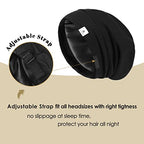 YANIBEST 2 Pcs Silk Bonnet Satin Bonnet Hair Bonnet for Sleeping - Adjustable Saty on Satin Lined Slouchy Beanie Hat for Women