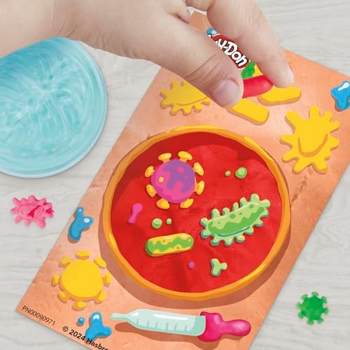 Play-Doh Light & Look Microscope for Kids 3 Years & Up, Electronic Preschool Toys for Girls & Boys, 9 Accessories & 5 Colors