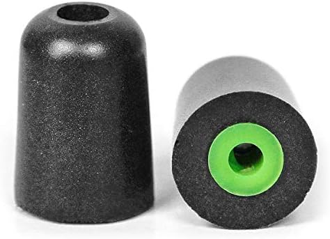 ISOtunes Trilogy™ Foam Replacement Eartips for ISOtunes PRO, Xtra, Wired (5 Pair Pack) (Small, Green)