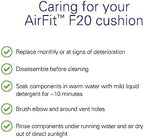 ResMed AirFit F20 Cushion - Full-Face CPAP Mask Cushion Replacement - CPAP Accessories - Small