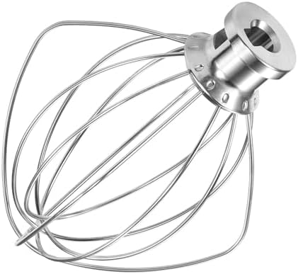 K45WW 6'' Wire Whip Compatible with 4.5-5Qt KitchenAid Tilt-Head Stand Mixer, Kitchenaid Whisk Replacement For Egg Cream Stirrer, Flour Cake Balloon Whisk，Kitchenaid mixer attachments