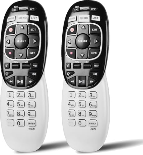 2 Packs Universal RC73 IR/RF Remote Control Replacement Compatible with DirecTV HR20 HR21 HR34 HR44 HR54 DVR Satellite Dish Receiver