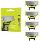 4-Pack Compatible with One Blade Replacement Heads | Blades Compatible with Oneblade Replacement Blades | For Norelco One Blade Replacement Heads QP210/80 QP2515 QP2520 QP2630 QP2834...