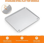 Stanbroil Stainless Steel Griddle Top for Cuisinart CGG-0028 28" 2-Burner Propane Gas Grill, 28 Inch Griddle Replacement Top with Dual Grease Management System