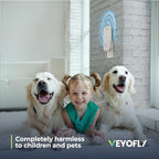 VEYOFLY 2 Pack, Fly Trap, Plug in Flying Insect Trap, Fruit Fly Traps for Indoors- Safer Home Indoor- Bug Light Indoor Plug in- Mosquito Trap, Fruit Fly, Gnat Trap, Flea Trap (2 Device+6 Glue Boards)