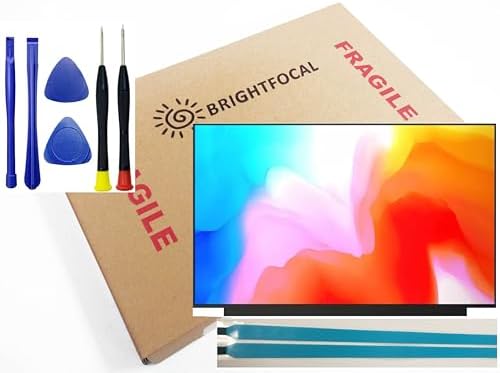 BRIGHTFOCAL New Screen Replacement for N156HGA-EA3 REV: C1 C2 C4 C5 C6 Without Tabs 30PIN 15.6 FHD Full-HD 1920 x 1080 Narrow Matte LCD LED Display with Tool