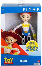 Mattel Disney and Pixar Toy Story Large Action Figure, Posable Jessie Collectible in Signature Cowgirl Look with Removable Hat, 12-inch Scale