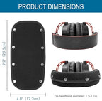 GEVO Replacement Headphone Headband Cover for HyperX Cloud ＆ Alpha,Cloud 1/2/3/Pro,Cloud X/Core,Flight,Stinger Gaming Headset,Headband Cushion Easy Installation No Tool Needed-Velvet Black