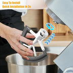 Freeboy Flex Edge Beater for KitchenAid Tilt-Head Stand Mixers, KFE5T Paddle with Scraper for Kitchen Aid Mixer Accessories Beater Blade (4.5-5 Quart), White