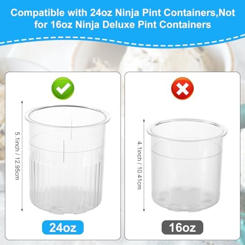 4pcs Dye Prints Ice Cream Neoprene Sleeves, with Handle Spoon Holder and Name Plate Slot Reusable Washable Insulated Sleeve for Ninja Creami Pints Container Accessories (24oz, 4 Styles)