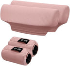 SPRING SEAON Crutches Padding Ice Silk Waffle Pattern Universal Crutch Pads for Armpits and Hand Grips Pads for Crutches Underarm Crutch Cushions Crutch Covers Pillows Crutch Accessories (Pink)