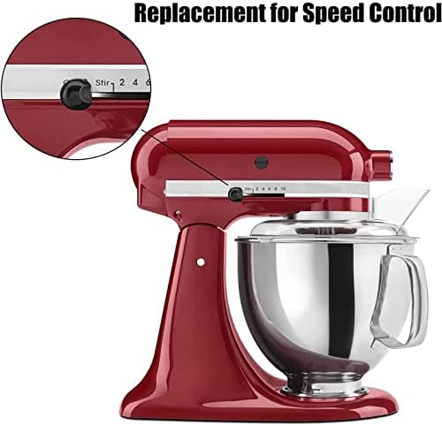 Speed Control Knob Replacement Part for KitchenAid Stand Mixer A Set of 2 Pieces Black Plastic New OEM Quality Lock Lever Knobs