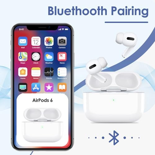 Charging Case Compatible with Airpods Pro 1st 2nd Generation, Chrging Case Replacement with Sync Button and Built-in 660 mAH Battery (White)