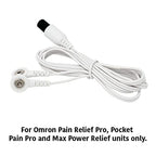 TENS Lead Wires Compatible with Omron Electrotherapy Devices with Snap Connectors. Replacement Lead Wires Compatible with Omron TENS Units: Max, Pro, Pocket. Discount TENS Brand.