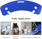Curved Transfer Board Wheelchair Accessories for Transferring to Wheelchair ，Chair, Bed, Toilet, Car for Patient, Elderly, Disabled, 31.1 * 9.84 * 0.46" 3.64 lbs ABS Transfer Devices (Blue)