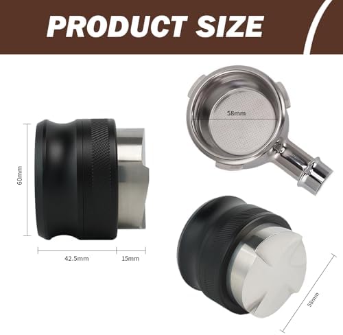 58mm Espresso Distribution Tool, Gravity Coffee Distributor, Espresso Accessories, Compatible with 58mm Breville/Rancilio/La Marzocco Espresso Portafilter