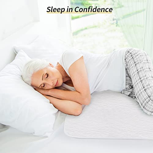 CoolShields Waterproof Bed Pads, Incontinence Waterproof Mattress Pads for Elderly & Adults, Bed Pads Washable Waterproof for Kids, Waterproof Mattress Protectors for Bed - 34" x 52" (3 Pack)