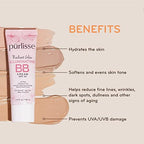 pūrlisse Radiant Glow Illuminating BB Cream Spf30 Hydrating and Moisturizing Natural Organic Cruelty-free Sulphate & Paraben Free For All Skin Even Sensitive Skin 1.4 Fl Oz (Tan)