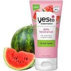 Yes To Watermelon Daily Facial Scrub, Invigorating and Exfoliating Cleanser That Melts Away Make Up, Lightly Hydrates With Antioxidants and Vitamin C, Natural, Vegan & Cruelty Free, 4 Ounce (Pack of 6)