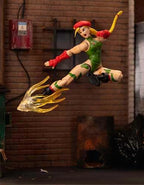 Jada Toys – Street Fighter II Cammy Action Figure - 1:12 Scale Collectible - Includes Interchangeable Heads, Hands, and Accessories - Ages 13+ - Classic Video Game Nostalgia