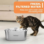 Official Cat Water Fountain Filters Replacement & Pre-Filter Sponges for 3.2L/108oz Automatic Pet Fountain Dog Water Fountain