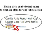 Camila Paris AD825/2 French Hair Side Comb, Small, Curved Tortoise Shell French Twist Hair Combs Decorative, Strong Hold Hair Clips for Women Bun Chignon Up-Do Girls Hair Accessories, Made in France
