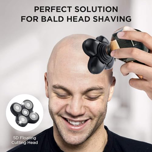 3PCS Shaver Replacement Blades Compatible with Freedom Bald Men Head Shaver Kit,5 Head Shaver Heads for Bald Men Head and Face Electric Razor Shaver Replacement