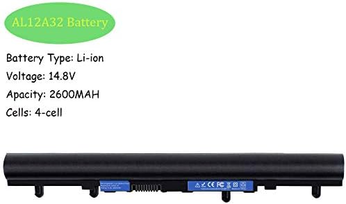 Vinpera (2600mAh AL12A32 AL12A72 Battery Replacement for ACER Aspire E1 E1-522 E1-532 E1-572 E1-572G E1-510 E1-510P V5 V5-431 V5-471 V5-471P V5-531 V5-571 V5-571P V5-571-6605