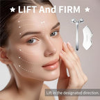 Stainless Steel Gua Sha Facial Tools Metal GuaSha Tool for Face Neck, Detailer Gua Sha Lymphatic Drainage Face Massage Tool, Christmas Gift for Women (Stainless Steel gua sha 4)