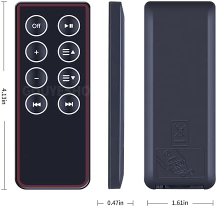 Replacement Remote Control fit for Bose SoundDock Series II 2,III 3,&Portable Music System, for Bose Portable Digital Music Sound Speaker System N123, 310100-0100