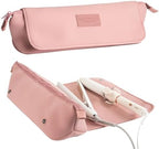 Hair Tools Travel Bag and Heat Resistant Mat for Flat Irons, Straighteners, Curling Iron, and Haircare Accessories, 2-in-1 design, with Interior Pockets, Portable Organizer