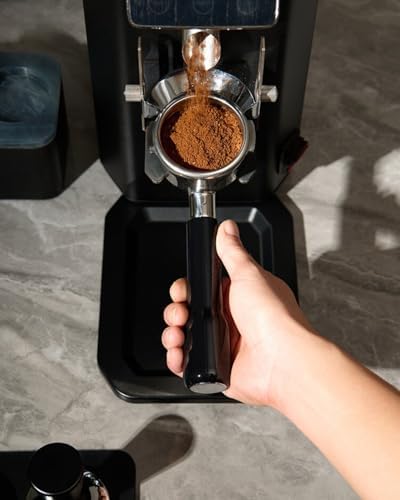 54mm Bottomless Portafilter, Espresso Accessories for Breville Barista Series BES870/878/880 Machines & Sage Barista Espresso Machine, Stainless Steel Filter Basket and Premium ABS Handle (Black)