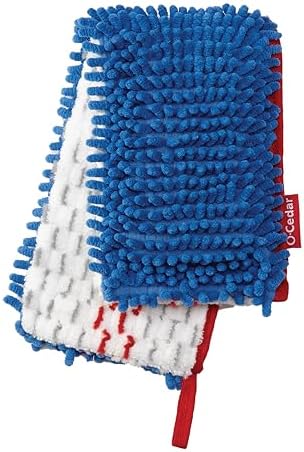 O-Cedar Hardwood Floor 'N More 3-Action Flip Mop Head Replacement | Machine Washable | Reusable | Microfiber Refill | Removes 99% of Bacteria