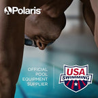 Polaris Quattro P40 Pressure Side Pool Cleaner for All In-Ground Pool Surfaces, Large-Capacity Dual Filtration Canister, 31' Hose & Transparent Lid to View Debris