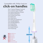 Toothbrush Replacement Heads for Philips Sonicare Heads, Electric Brush Head Compatible with Phillips Sonic Care Head, 8 Pack