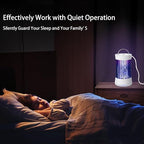 Phosooy 2-in-1 Indoor Electric Bug Zapper with Fan, Chargeable 1500V High Voltage Mosquitoes Killer with Hanger, Small Fly Insects Lamp Trap Catching Moth Gnat Fruit Flies, White