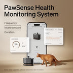 Bundle of PETLIBRO App Monitoring Cat Water Fountain with Wireless Pump, 2.5L/84oz Dockstream Pet Water Fountain for Cats Inside + 4 Packs Replacement Filters