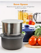 Silicone Lid Inner Pot Cover Accessories Compatible with Ninja Foodi Pressure Cooker and Air Fryer 6.5 Quart and 8 Quart, Grey,By SiCheer