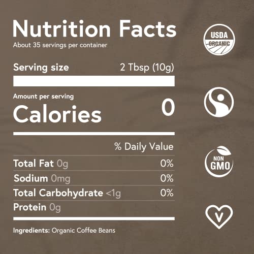 Fabula Organic Coffee for French Press, Low Acid Coffee Freshly Ground - Non-GMO - No Mold - Mycotoxins Pesticides Free - Single Origin Coffee - 12 oz